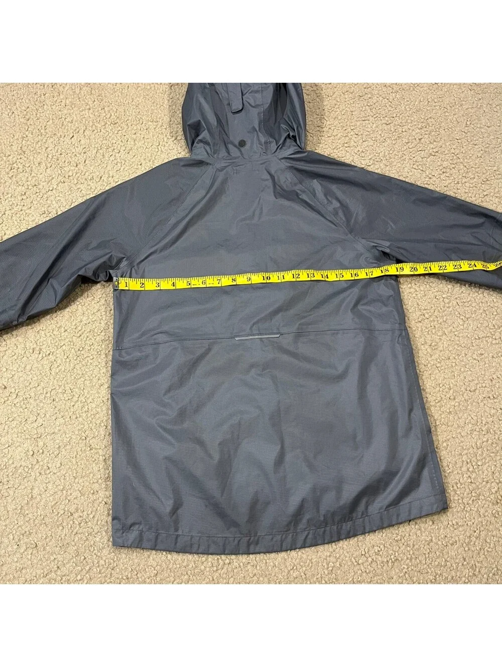 REI Co-op Kids Gray Rain Waterproof Jacket Size Large 14-16 (flaw)